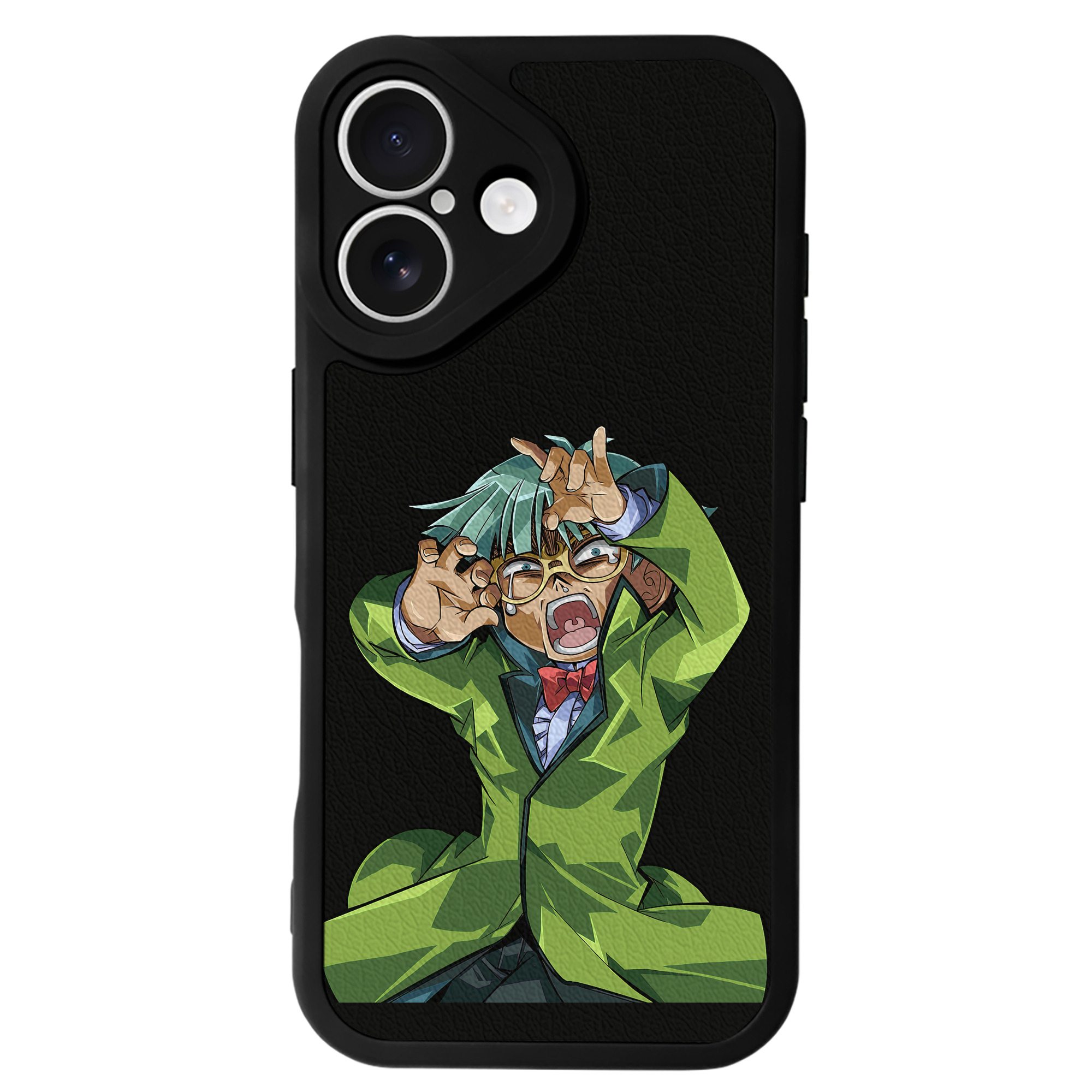 （画像用） 遊☆戯☆王 Yu-Gi-Oh! 【iPhone 16シリーズ対応】シリコンスマホケース（レザー調） 材質：シリコン